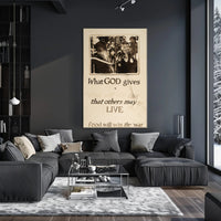 World War I Food Conservation Propaganda Poster PosterGoat