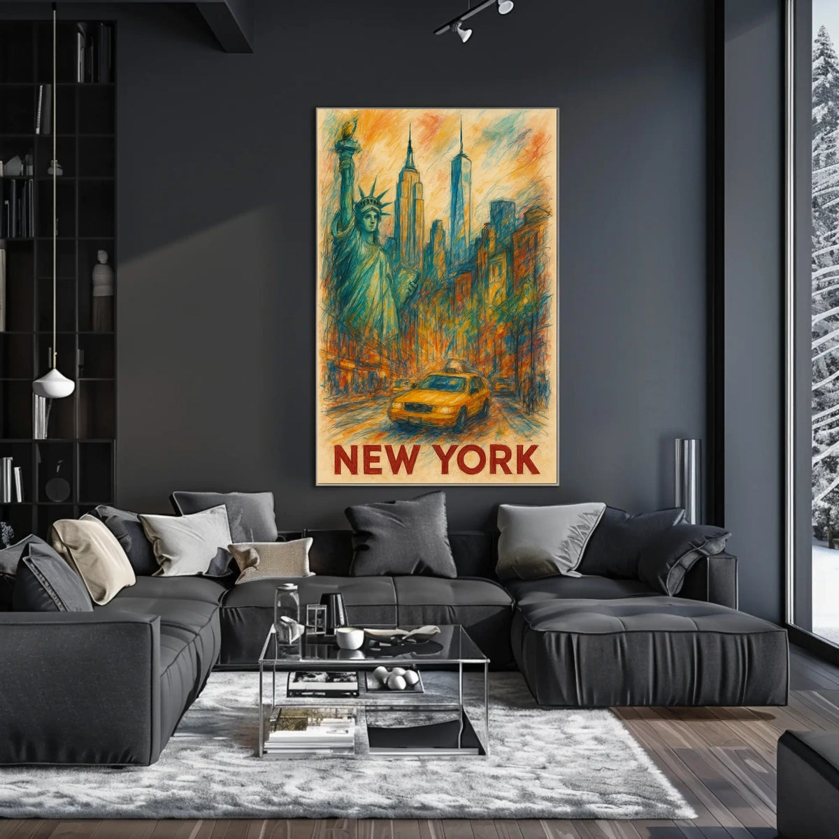 Vibrant New York City Poster