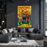 Basketball Blueline Poster