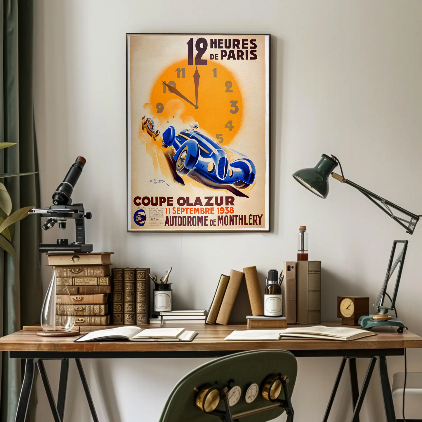 12 Heures de Paris – 1938 Race Poster