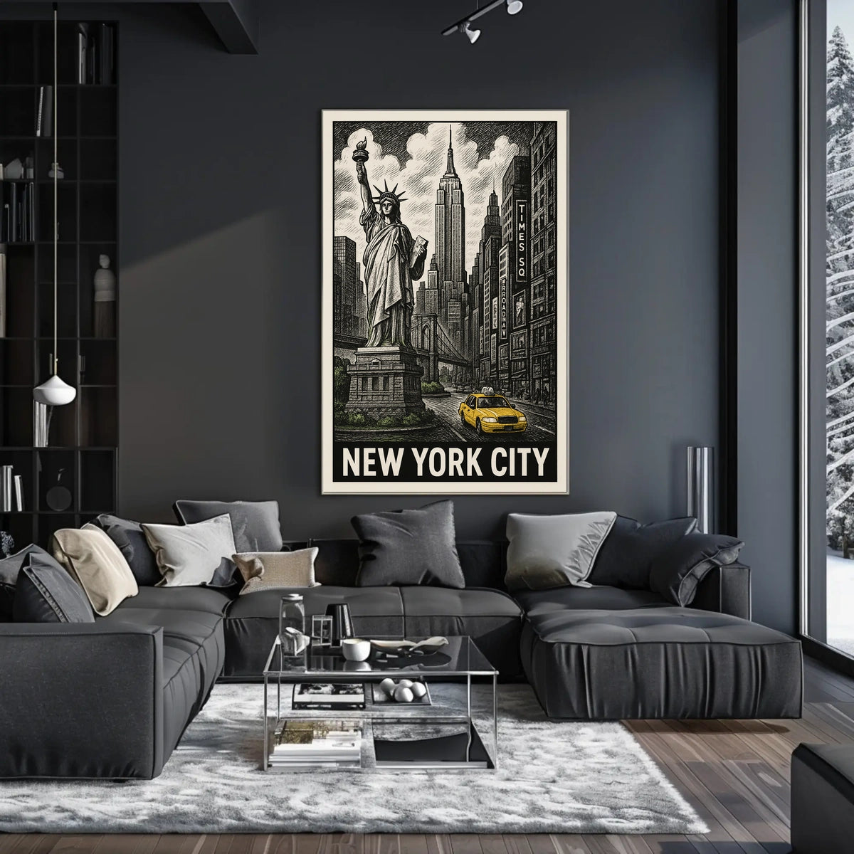 Iconic New York City Poster For Urban Decor Enthusiasts