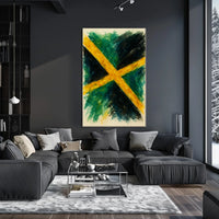 Jamaican Flag Art Poster