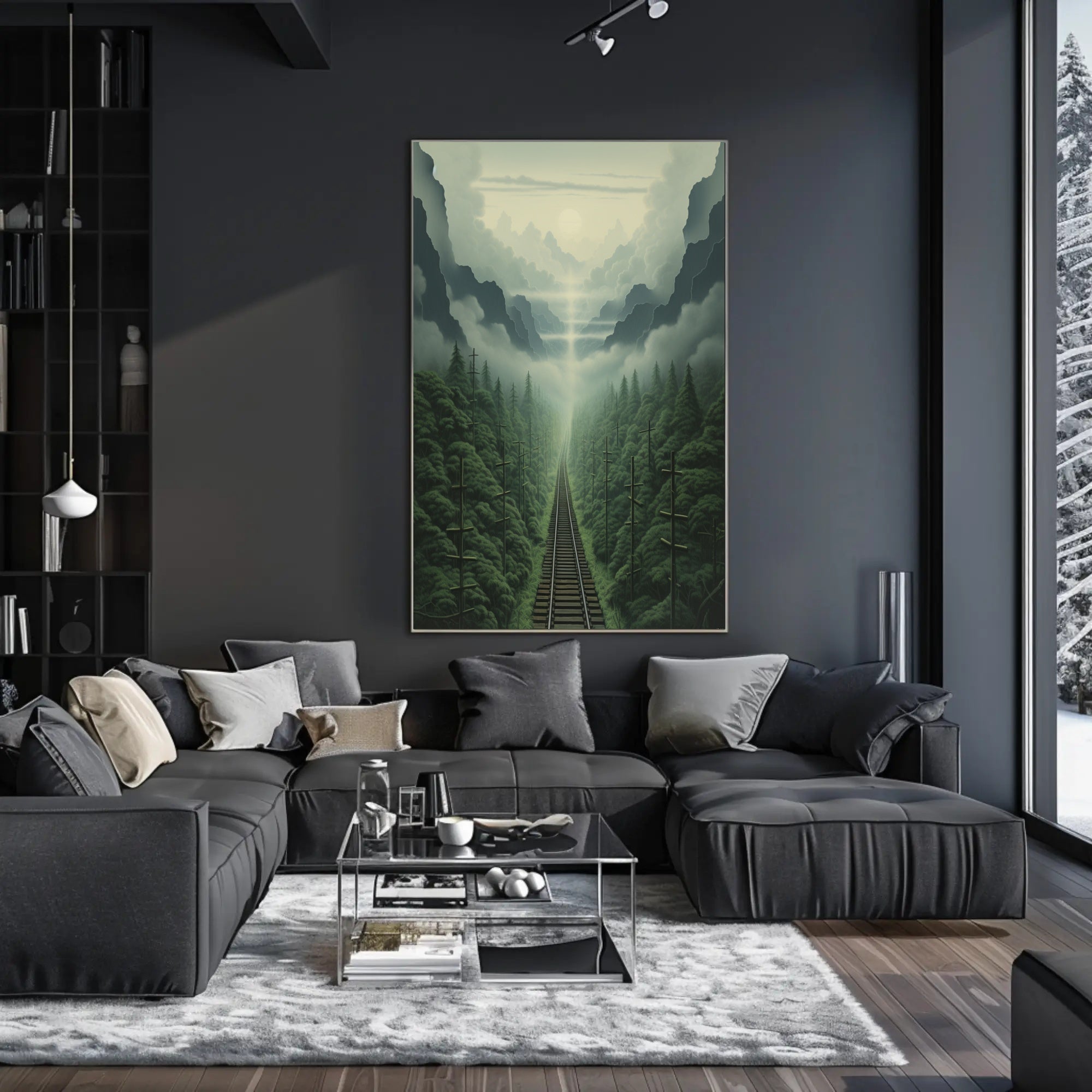 Journey Through The Misty Mountains Poster