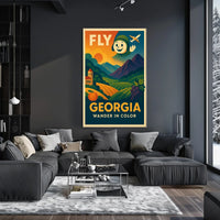 Fly Georgia Wander In Color Poster