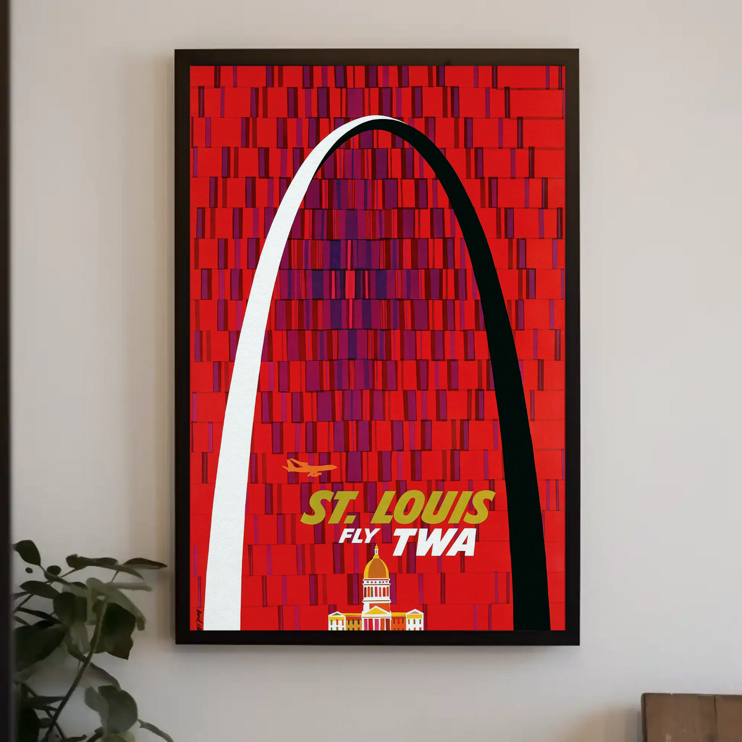 St. Louis TWA Travel Poster