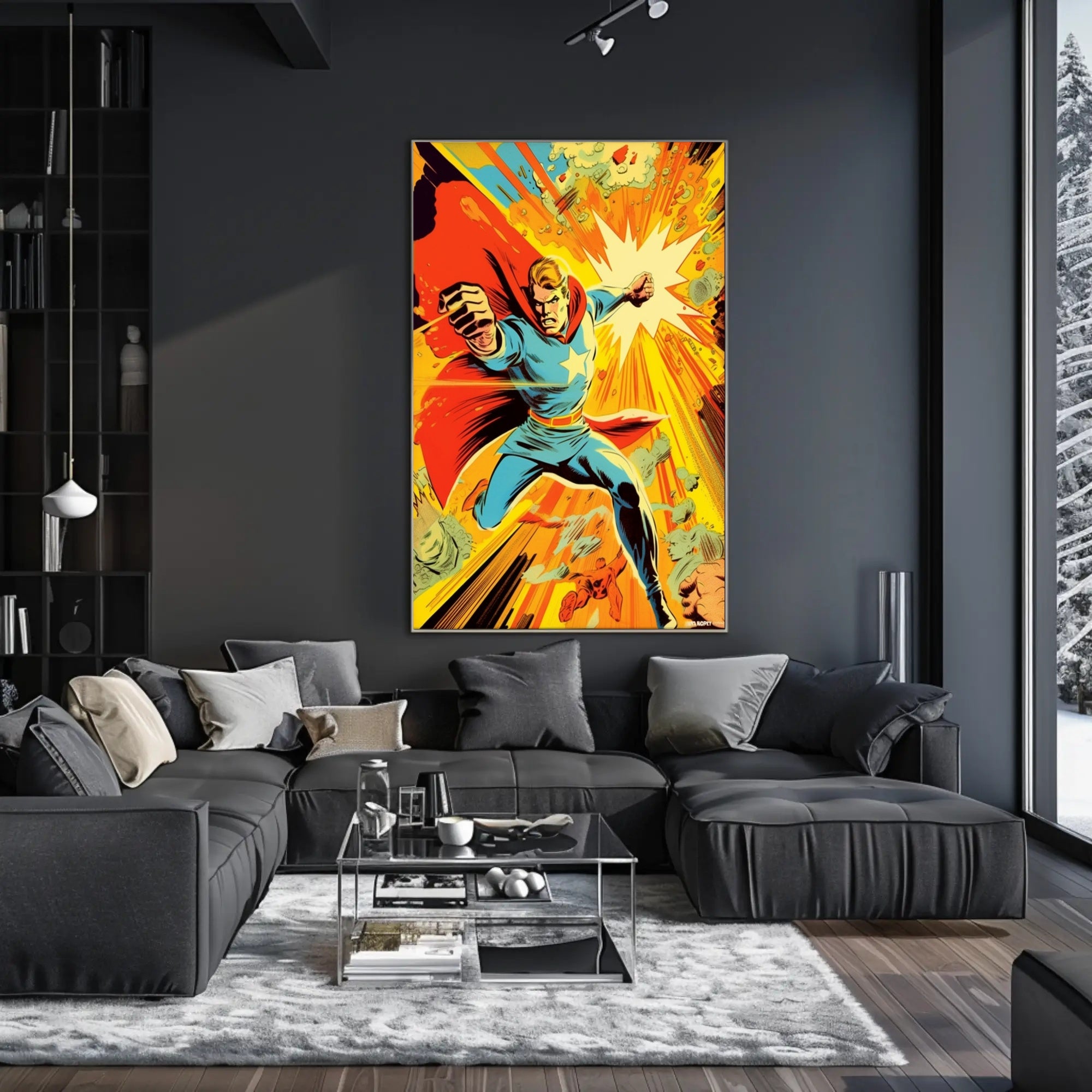 Dynamic Heroic Charge Poster