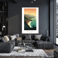 Big Sur Coastal Landscape Poster PosterGoat