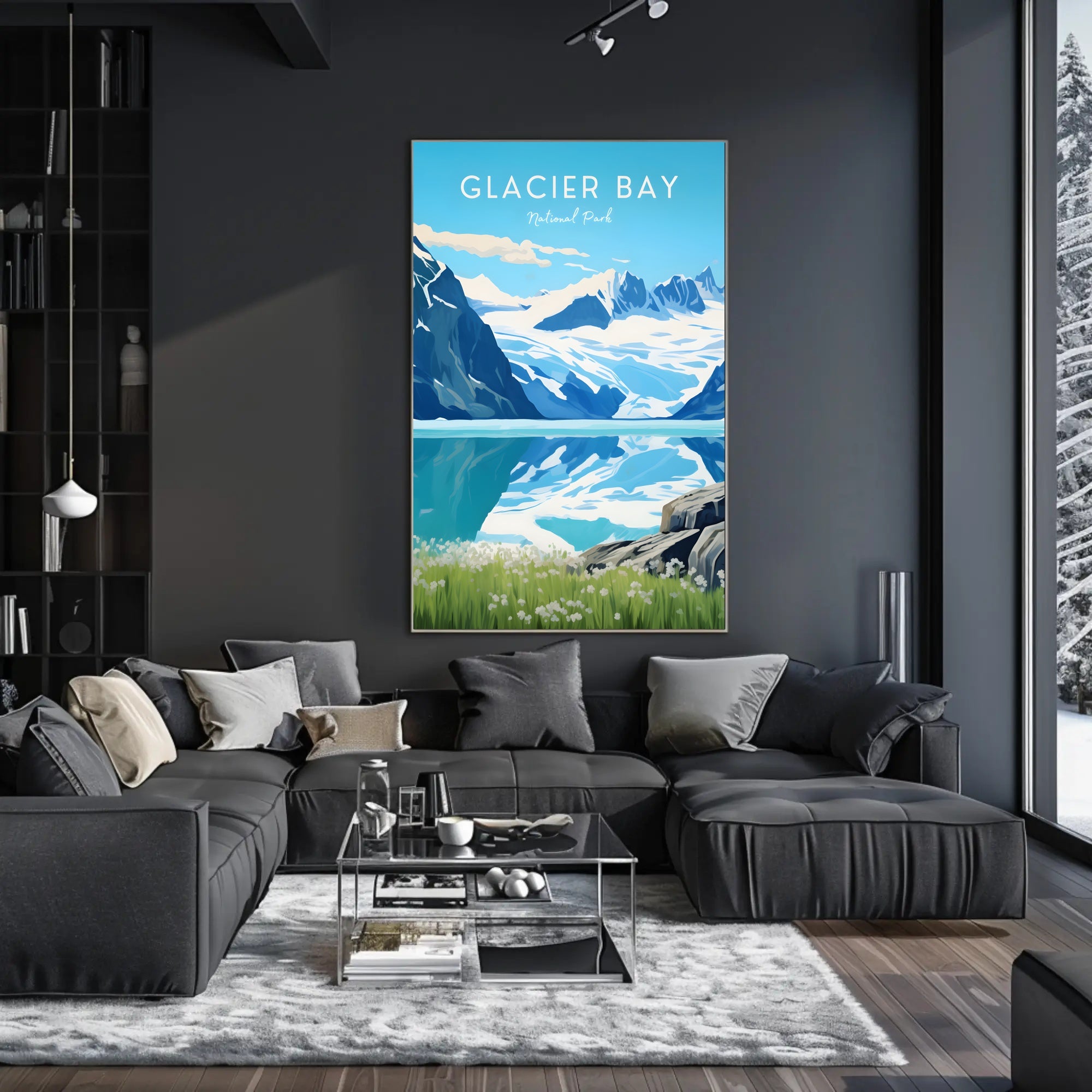 Glacial Serenity: Glacier Bay National Park Poster