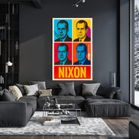 Nixon Retro Pop Art Political Propaganda Poster