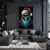 Santa Skull A Twisted Holiday Poster