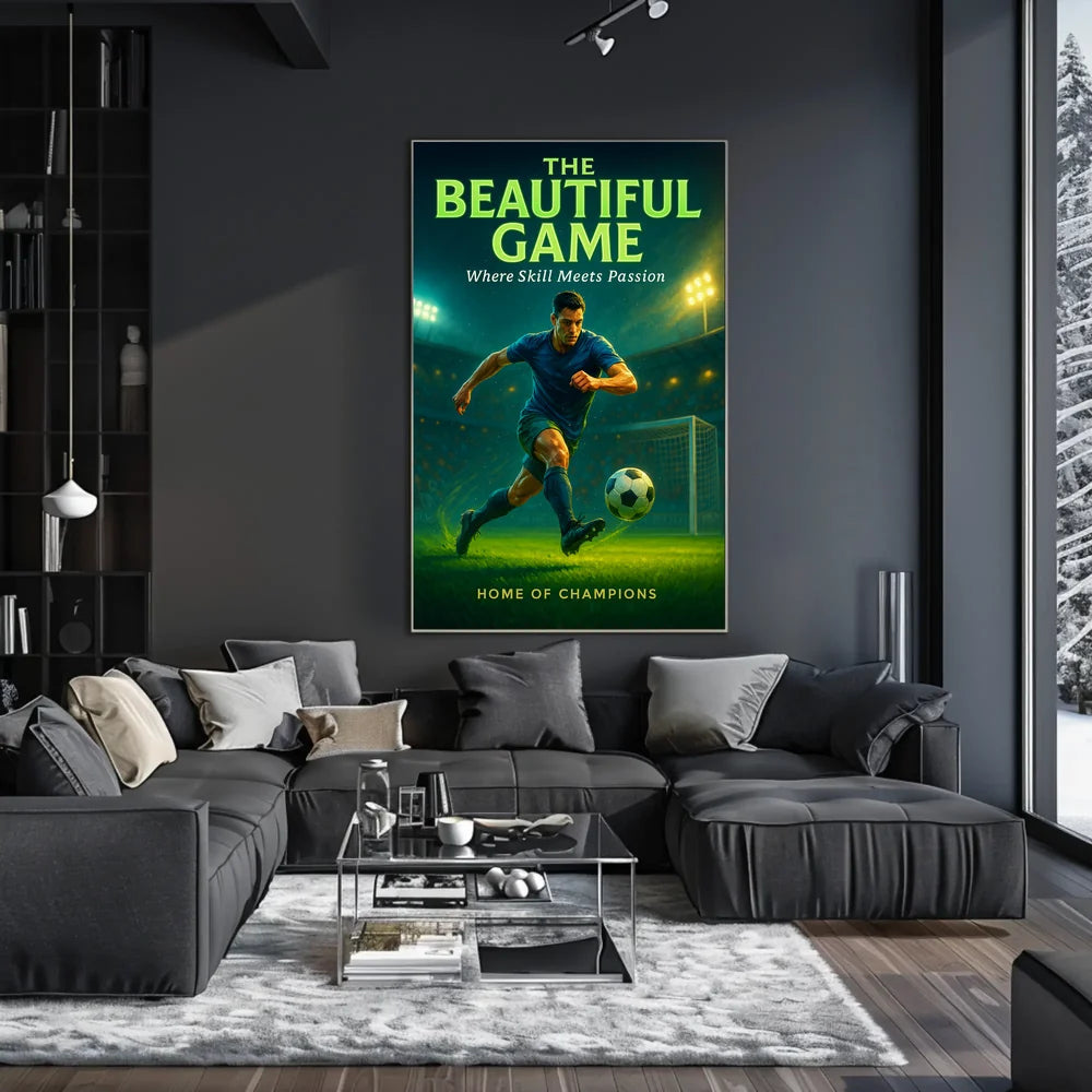 The Beautiful Game Soccer Sports Poster PosterGoat