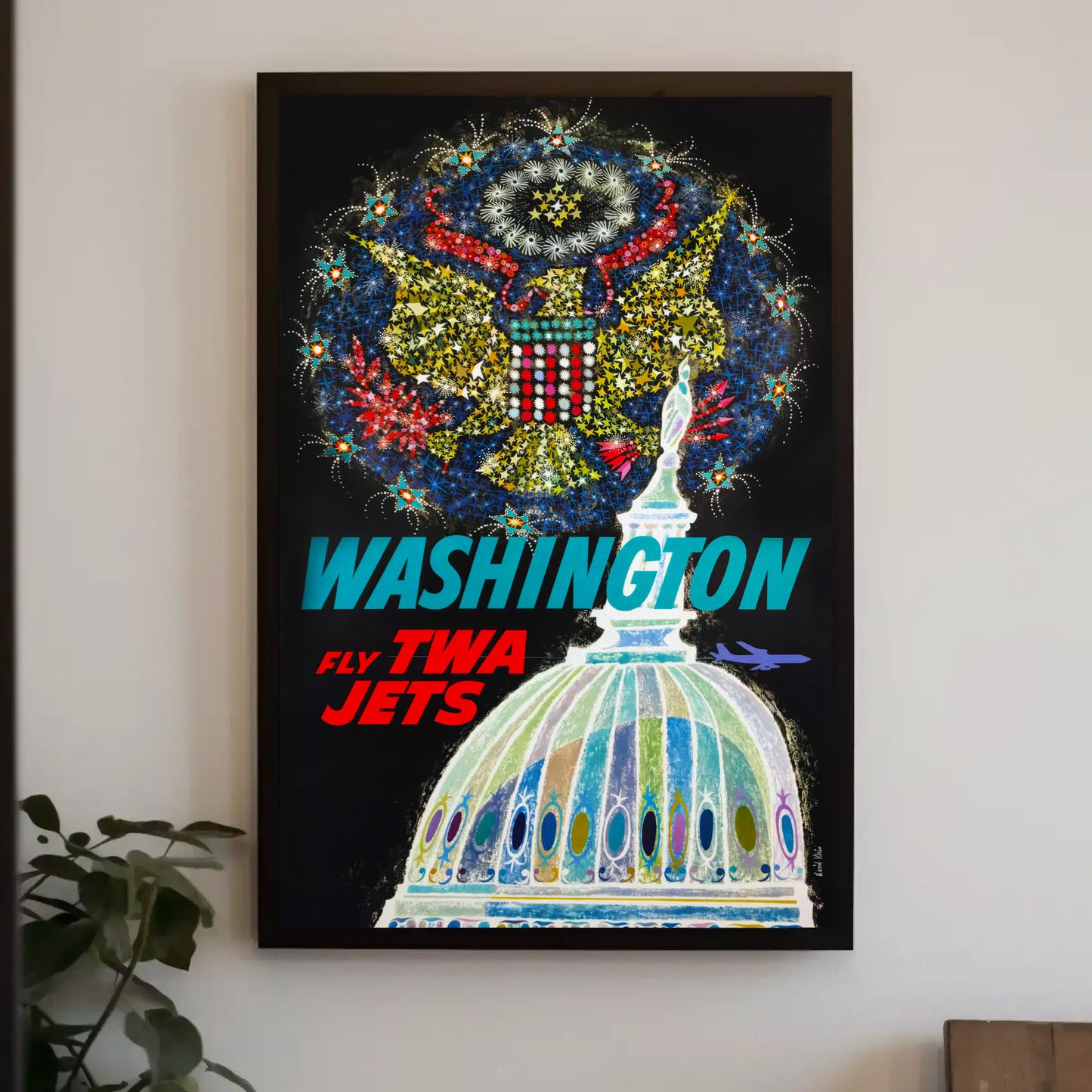 Washington TWA Travel Poster