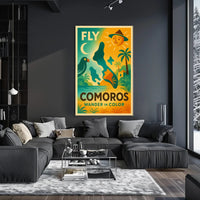Tropical Adventure Awaits Comoros Travel Poster PosterGoat