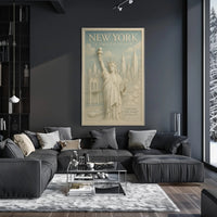 New York City Poster Vintage Elegance Travel Wall Art