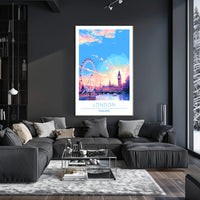 London Skyline at Sunset Poster