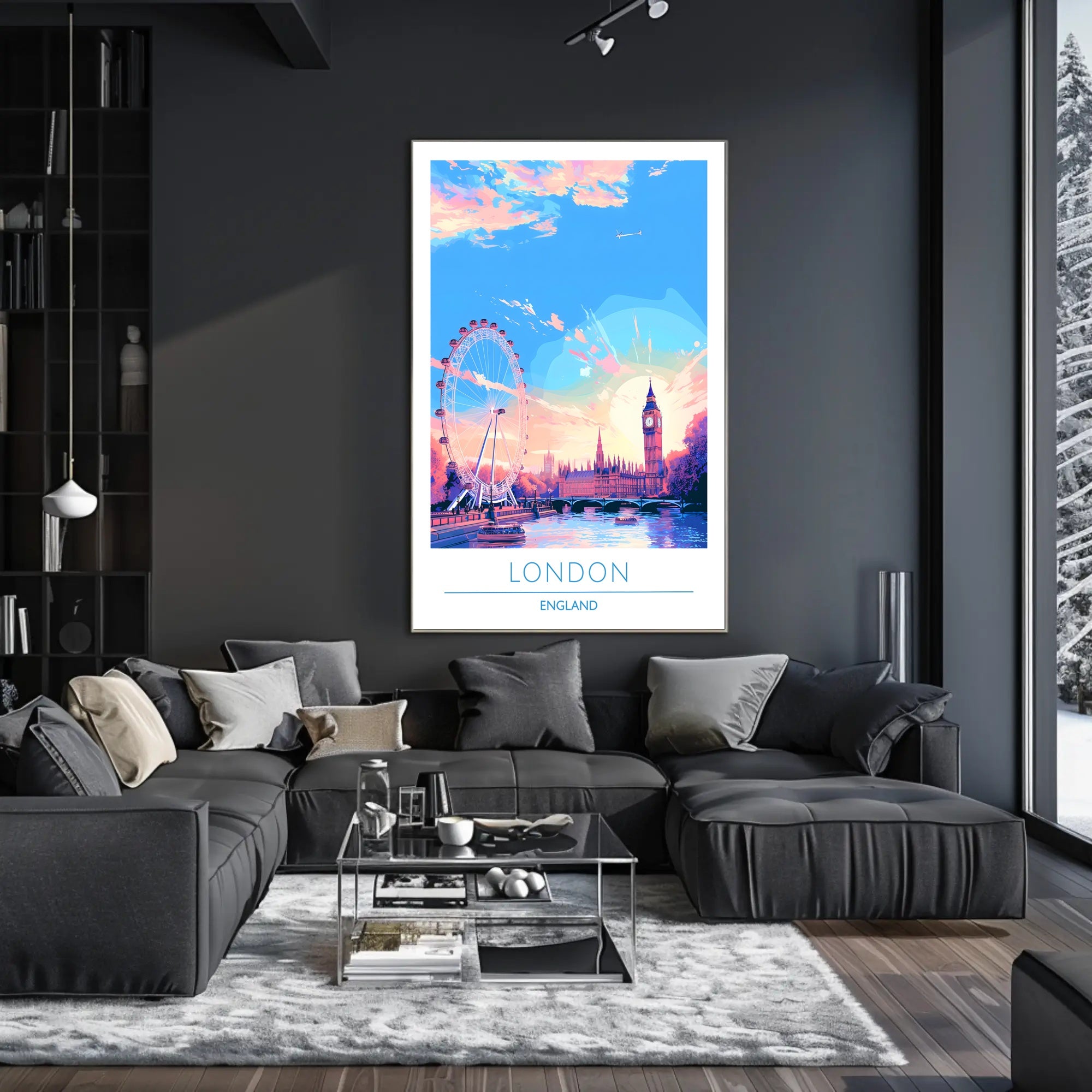 London Skyline at Sunset Poster