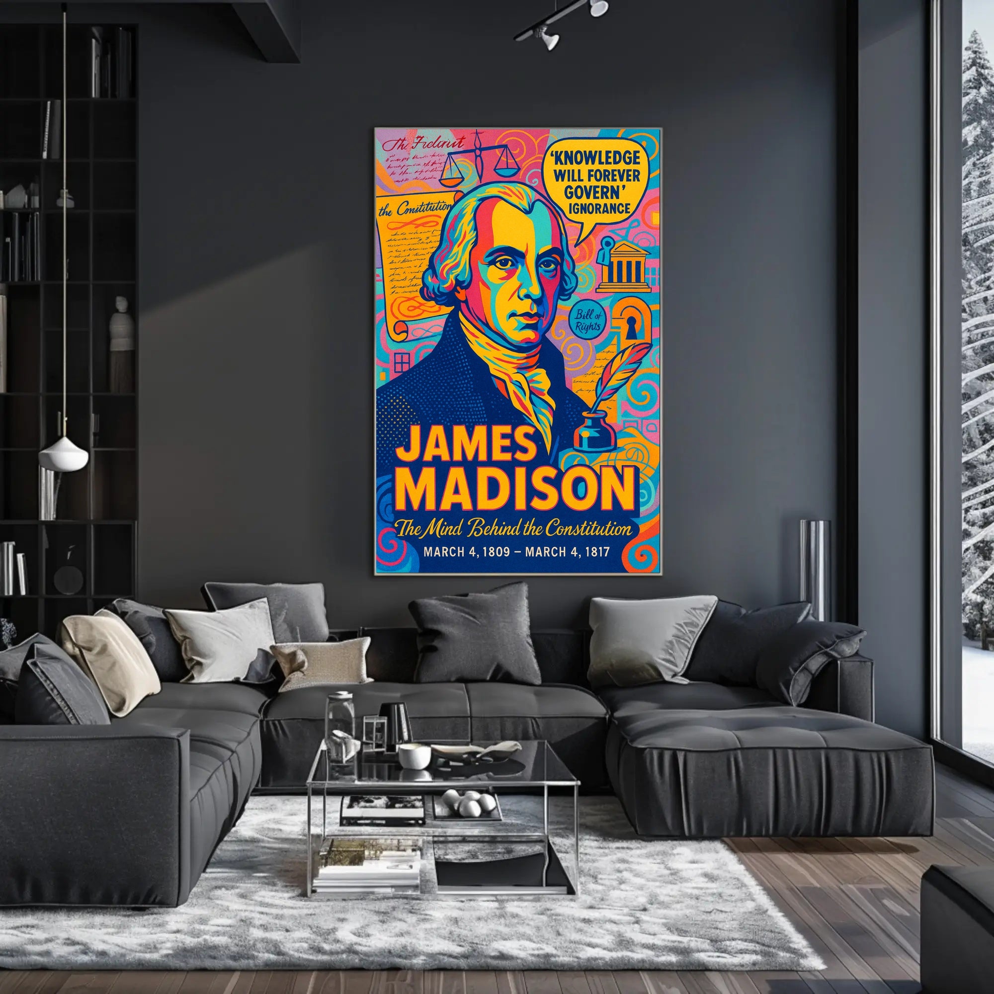James Madison The Mind Behind the Constitution Poster PosterGoat