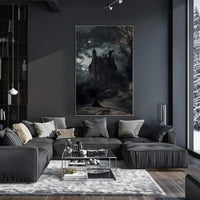 Haunted Castle in Moonlight Fantasy or Mythology Poster PosterGoat