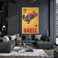 Vintage Shell Motor Oil Advertisement Poster