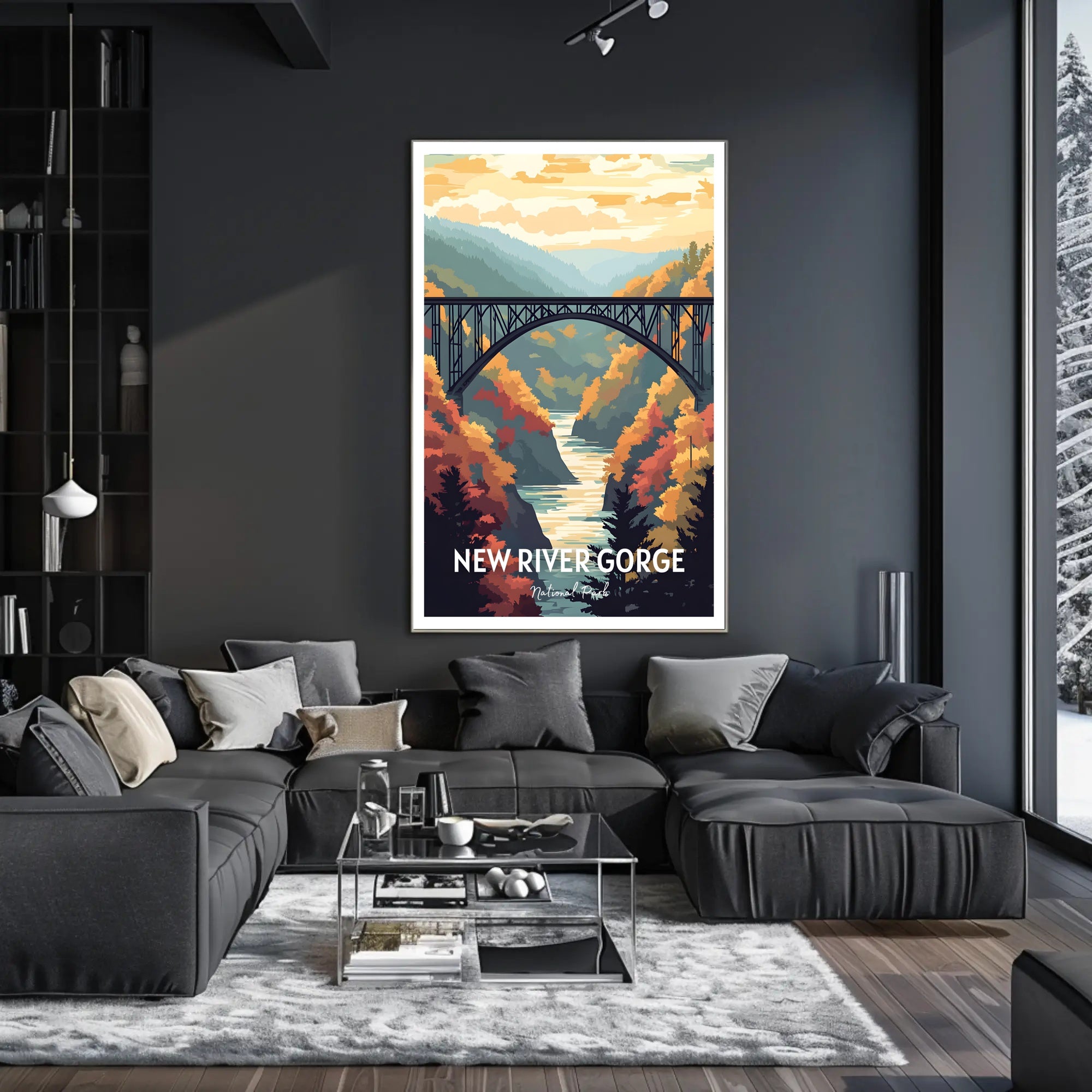 New River Gorge National Park Vintage Poster