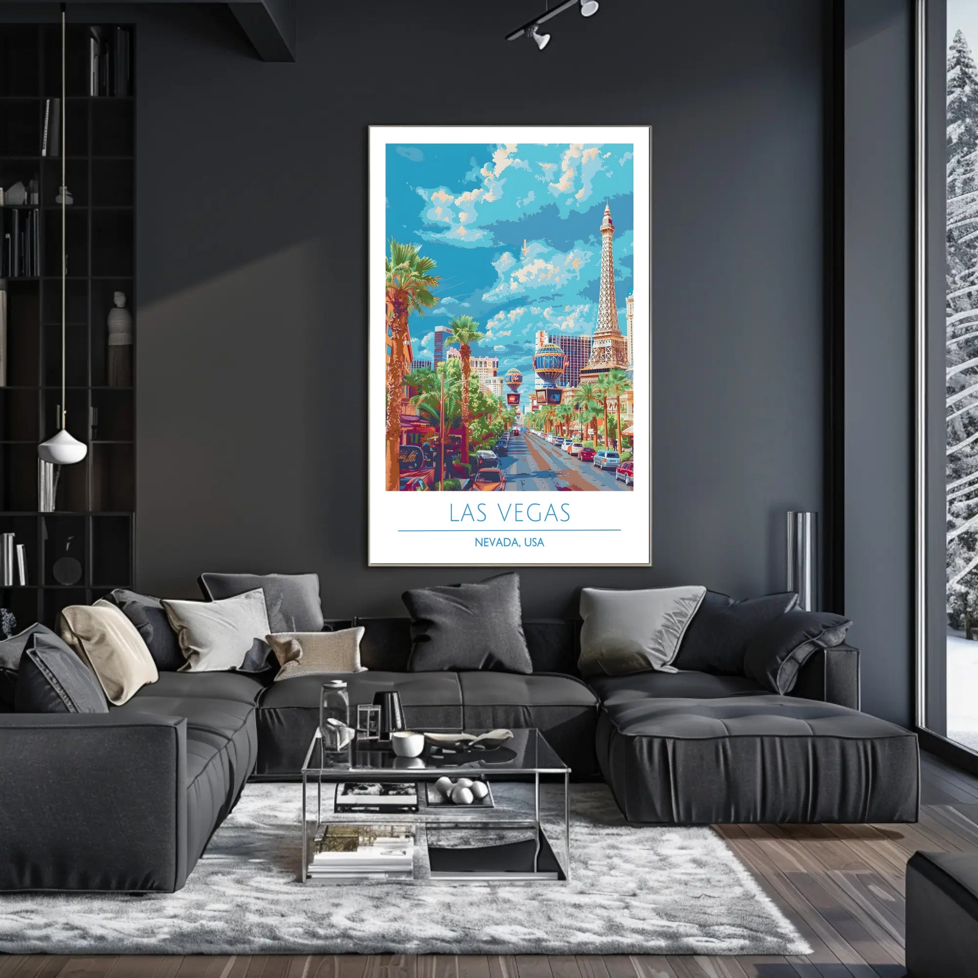 Las Vegas Street View Poster