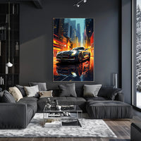 Sleek Ride in the City Poster PosterGoat