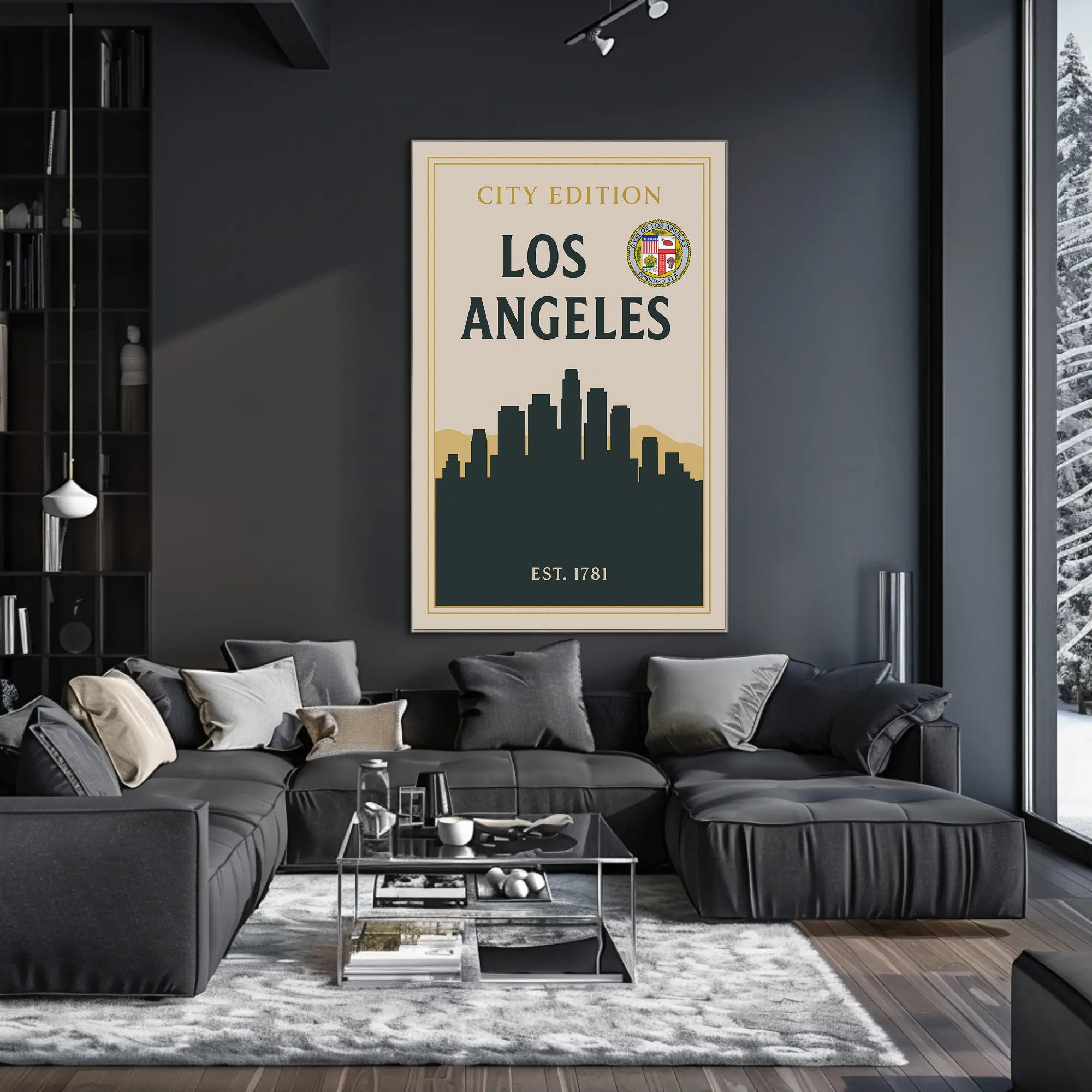 Los Angeles City Edition Poster PosterGoat