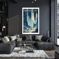 Mammoth Cave Poster Vintage National Park Print