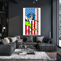 Stop U.S. Intervention Poster PosterGoat