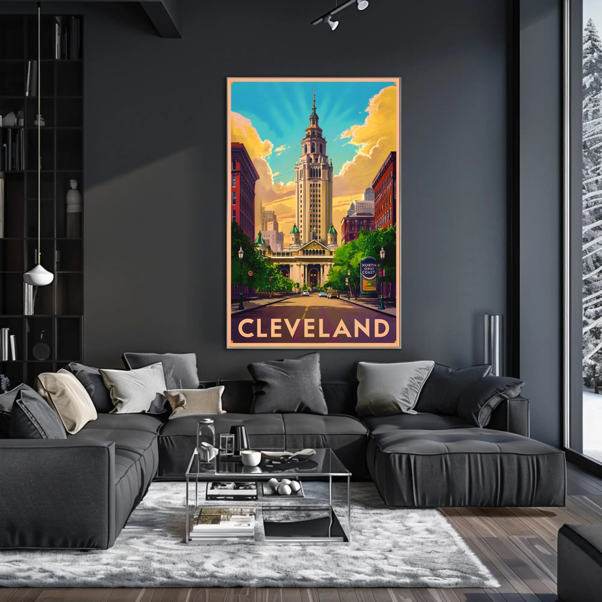 Cleveland Skyline Poster