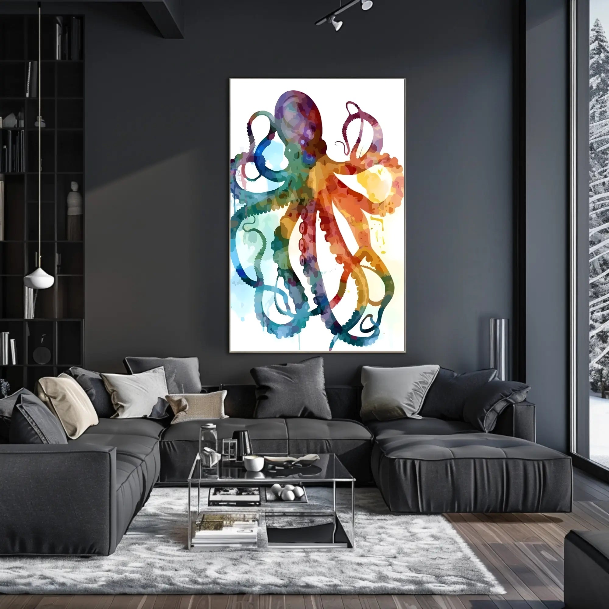 Vibrant Octopus Art Poster