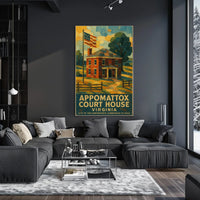 Appomattox Court House Historical Poster