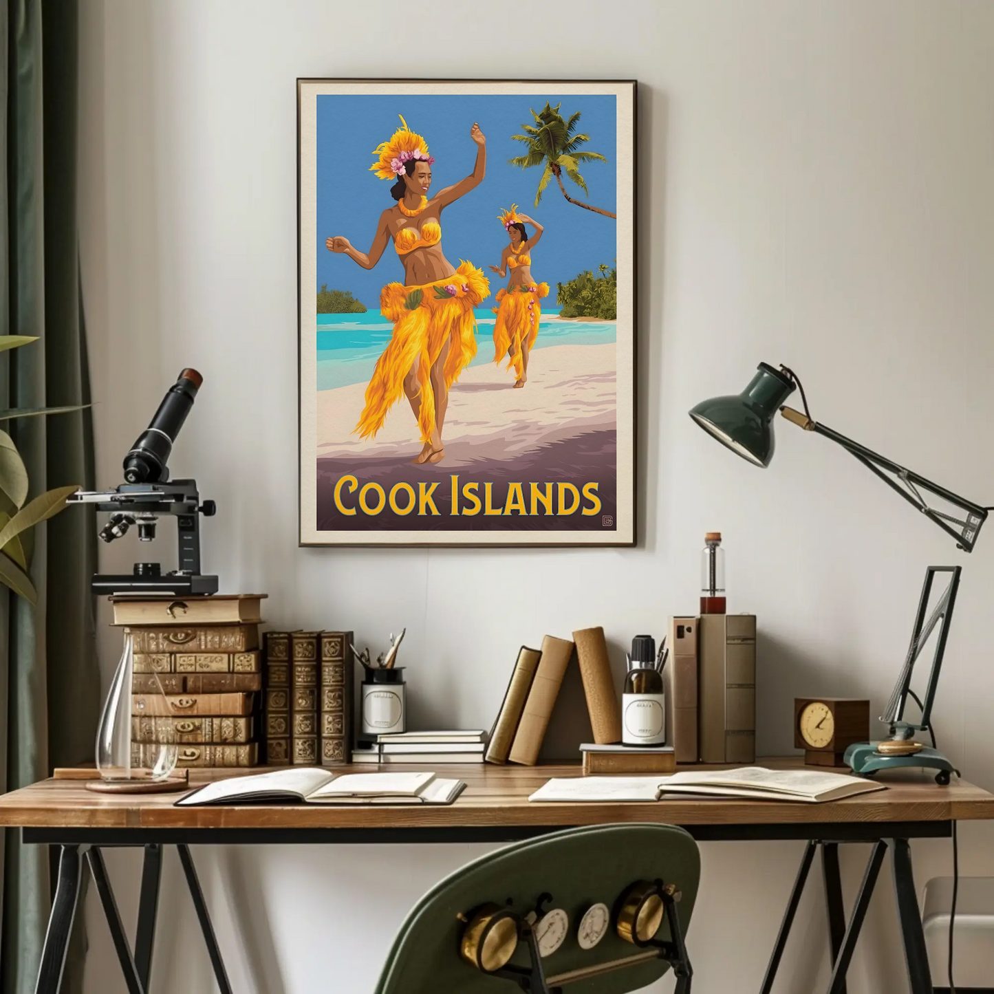 Cook Islands Vintage Poster