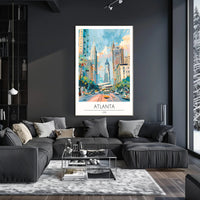 Vibrant Atlanta Cityscape Poster PosterGoat