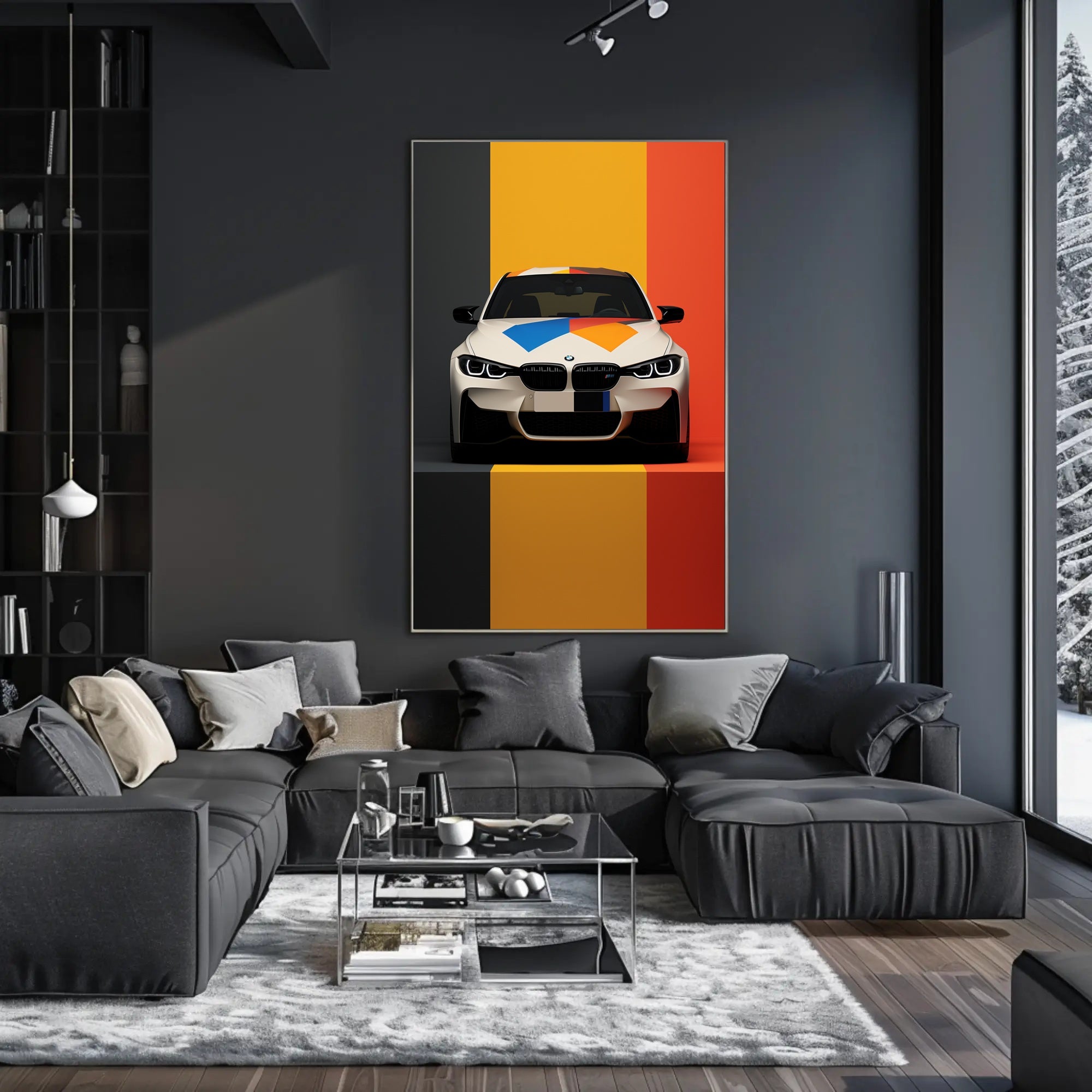 Vibrant Automotive Design Poster PosterGoat