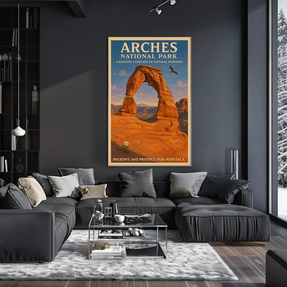 Arches National Park Majestic Landscape Poster
