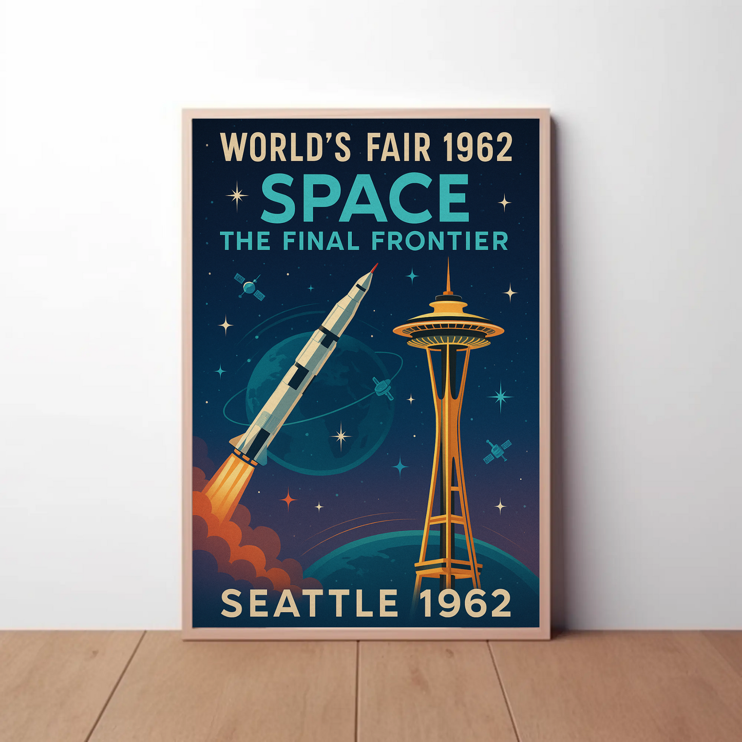 Seattle 1962 World's Fair Travel Poster