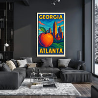 Georgia Atlanta Skyline Poster