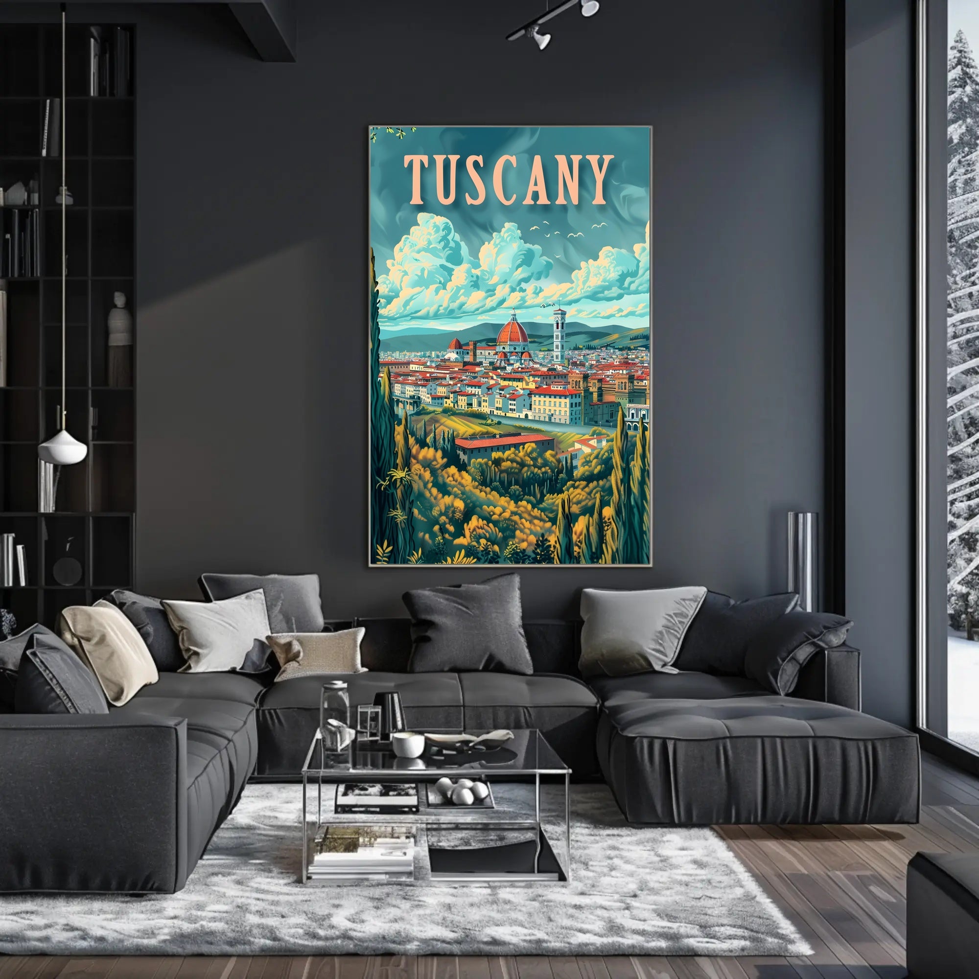 Scenic Tuscany Landscape Poster