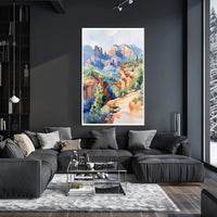 Serene Mountain Landscape Poster PosterGoat