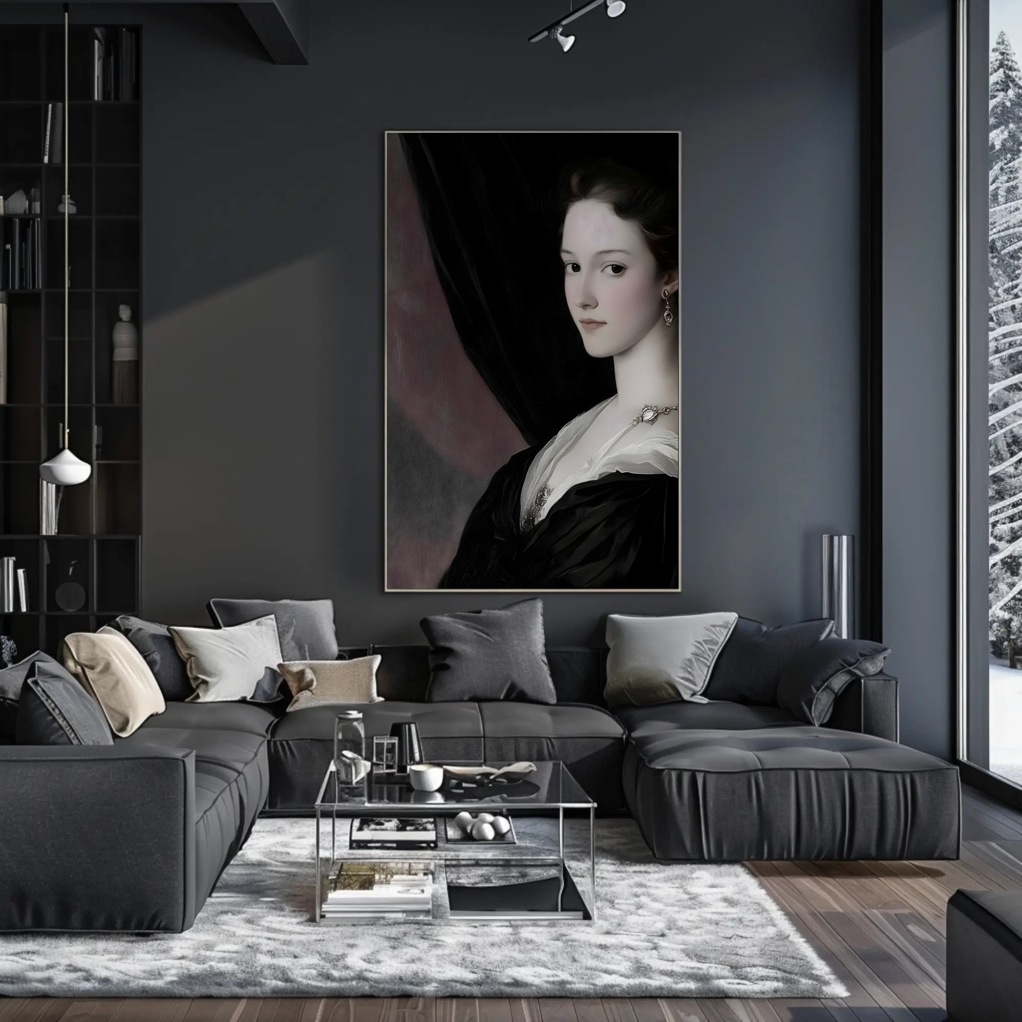 Elegant Portrait of a Woman: Cultural or Heritage Poster PosterGoat