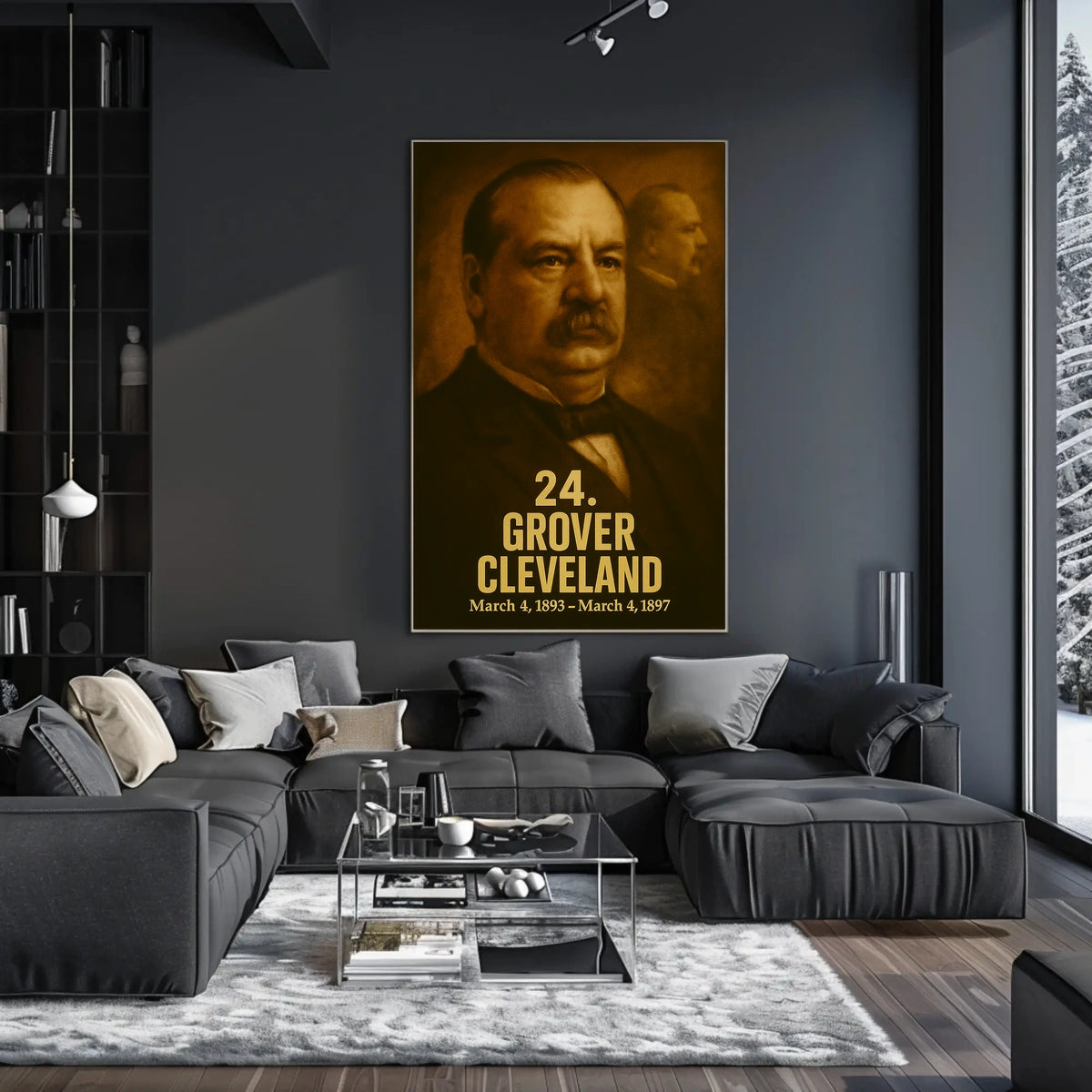 Grover Cleveland 24Th President Poster