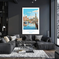 Scenic View of Liverpool Poster