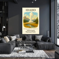 Yellowstone National Park Scenic Poster Idaho Print