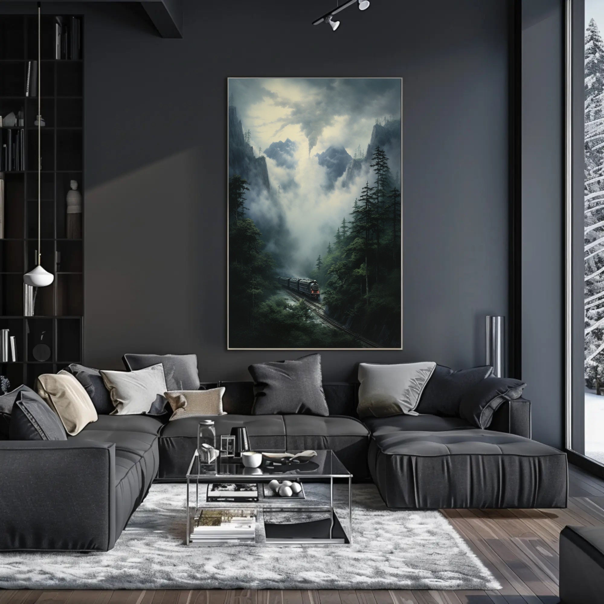 Journey Through The Misty Mountains Poster PosterGoat