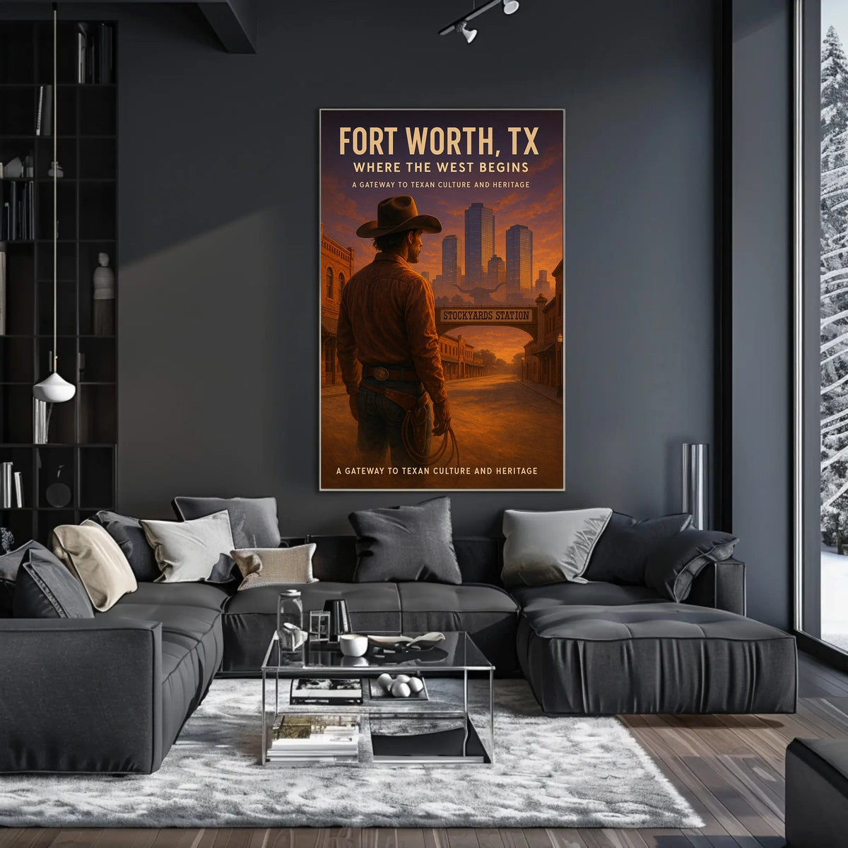 Fort Worth, TX Where the West Begins Poster