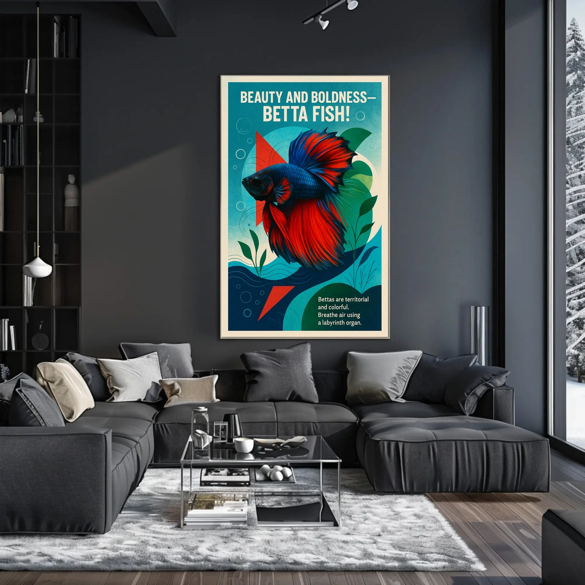 Beauty and Boldness Betta Fish Poster