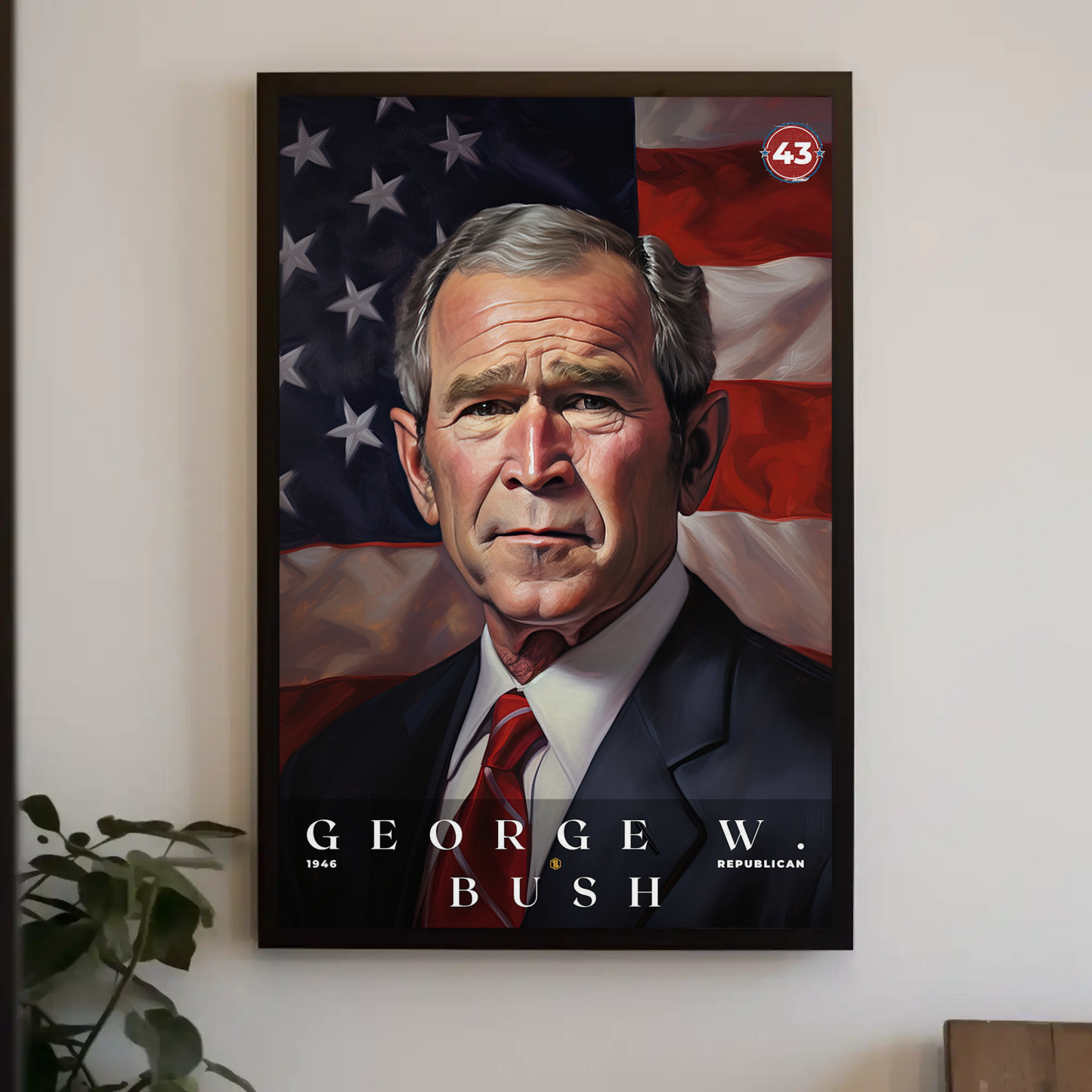 George W. Bush 43rd President Of The United States Portrait
