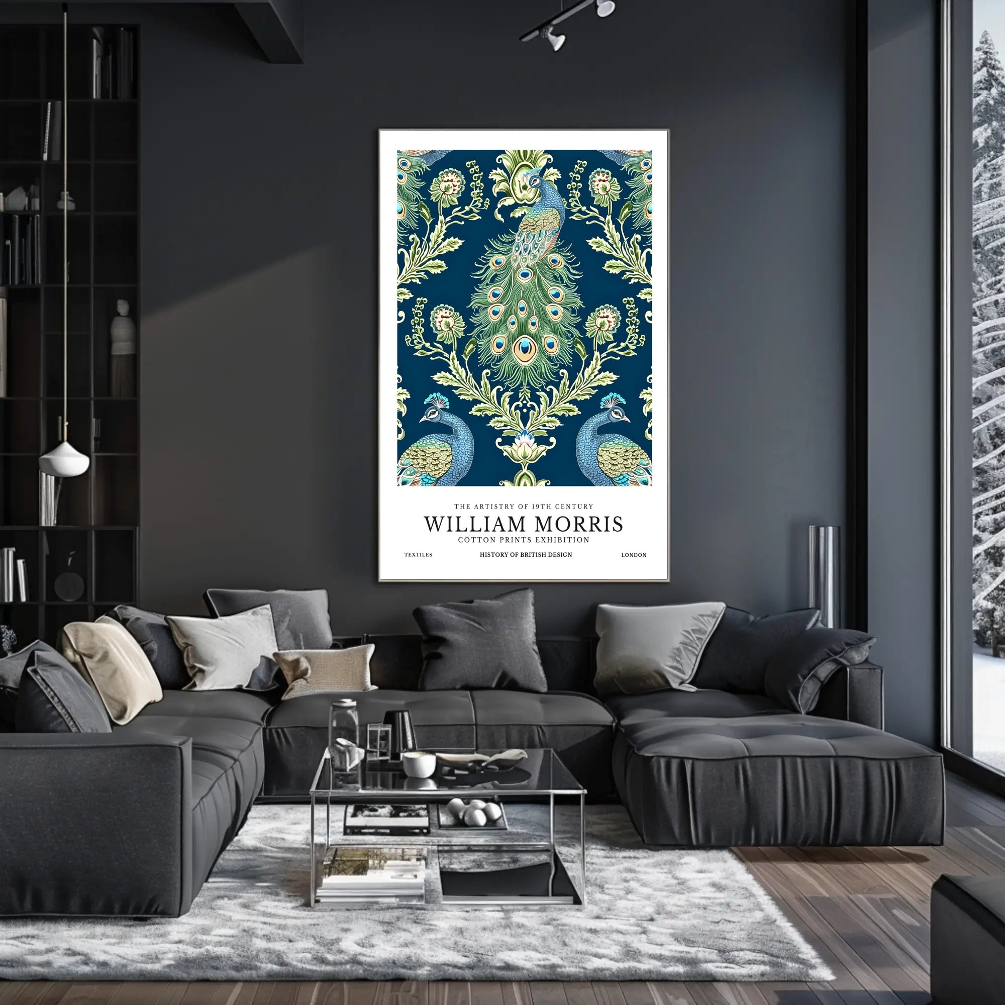 William Morris Cotton Prints Exhibition Poster