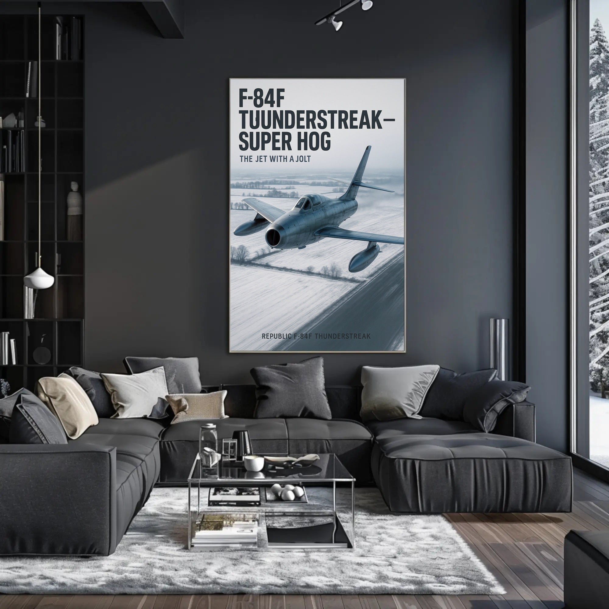 F-84F Thunderstreak The Jet with a Jolt Poster PosterGoat